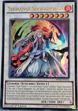 Shiranui Shogunsaga | MP16-EN212 | Ultra Rare NM 1st Ed | Yugioh TCG Card - Image 1