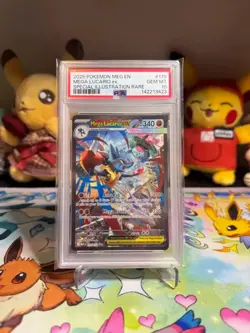 MEGA LUCARIO EX 179/132 PSA 10 POKEMON MEGA EVOLUTION SPECIAL ILLUSTRATION RARE - Image 1