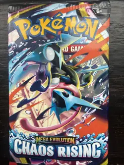 4 Brand New Sealed Pokemon Mega Evolution Chaos Rising Packs - Image 1