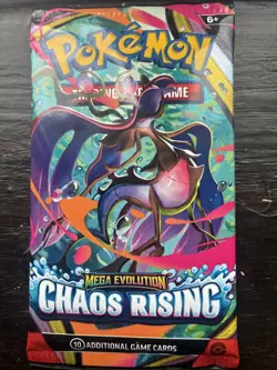 4 Brand New Sealed Pokemon Mega Evolution Chaos Rising Packs - Image 3