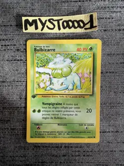 Carte Pokemon Bulbizarre 44/102 Edition 1 Set De Base Wizards Francais OCCASION - Image 1