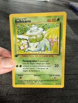 Carte Pokemon Bulbizarre 44/102 Edition 1 Set De Base Wizards Francais OCCASION - Image 5