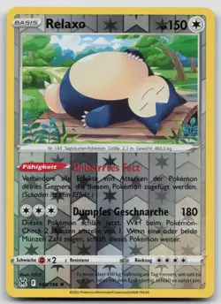 Relaxo 143/196 Reverse Holo Rare - Verlorener Ursprung - DE - NM - Pokemon TCG - Image 1