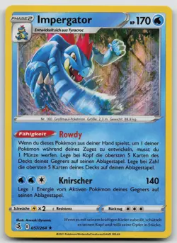 Impergator 057/264 Holo Rare - Fusionsangriff - DE - NM - Pokemon TCG - Image 1