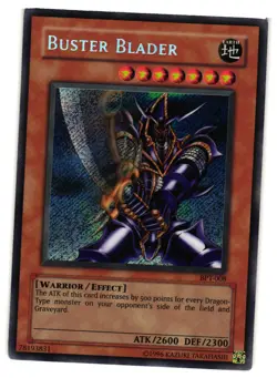 Yugioh Buster Blader BPT-008 Secret Rare Limited MP/HP - Image 1