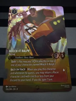 Disney Lorcana enchanted Wreck-It Ralph - Big Lug (206/204) Reign of Jafar - Image 1