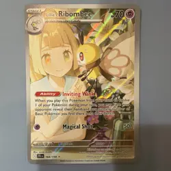 Pokemon TCG Lillie's Ribombee Card Journey Together Illustration, 164/159 - Image 1