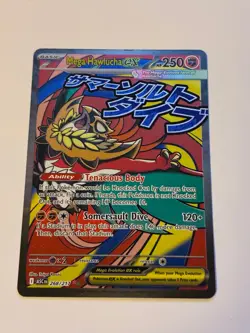 Pokemon TCG Ascended Heroes Mega Hawlucha EX MAR Holo Card 268/217 - Image 1