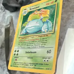 Pokemon TCG Venusaur Base Set 15/102 Holo Rare 100 HP 1999 Wizards Card - Image 2