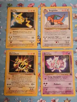 Pokemon TCG The First Movie Black Star Promo Cards Full Set of 4 - Image 1