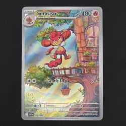 Pokemon TCG Card Simisear 100/086 White Flare Illustration Rare *English* - NM - Image 1