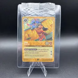 Lilo Escape Artist 25/P2 Promo Gold Glitter Foil Card Lorcana Azurite Sea SEALED - Image 1