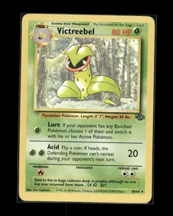 Victreebel 30/64 Jungle Rare Non-Holo Vintage Pokemon Card LP - Image 1