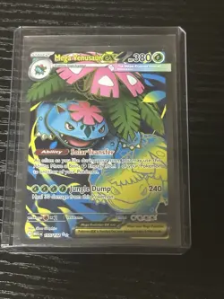 Pokemon TCG Mega-Venusaur-EX Evolutions Holo Full Art Ultra Rare Card 155/132 - Image 1