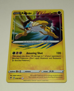 Raikou Vivid Voltage 050/185 Holo Amazing Rare Pokemon Card NM - Image 3