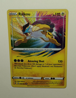 Raikou Vivid Voltage 050/185 Holo Amazing Rare Pokemon Card NM - Image 4