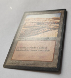 Burrowing Mtg MISPRINT. Printed with Strip Mine picture and background. Spanish - Image 4