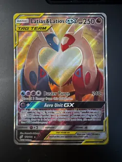 Pokemon Latias & Latios GX TAG TEAM Alternate Full Art Ultra Rare Holo 170/181 - Image 1