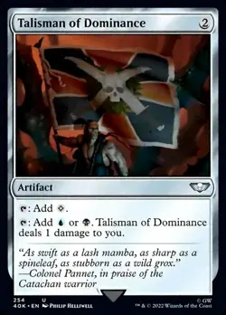 1x Talisman of Dominance (254) - Surge Foil NM-Mint, English Universes Beyond: W - Image 1