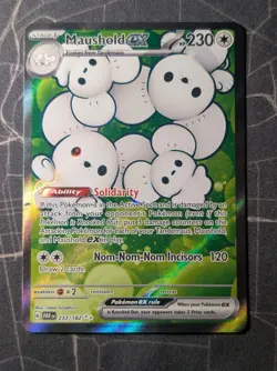 Pokemon TCG: Maushold ex 233/182 Paradox Rift - Near Mint - Image 1