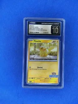 Pokemon Pikachu #214 Illustration Contest Winner SVP 2024 - CGC 10 PRISTINE - Image 1