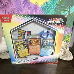 Pokemon TCG Prismatic Evolutions Poster Collection Box English 2025 Ages 6+ - Image 1