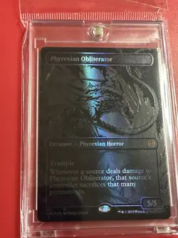 Near Mint x 1 Phyrexian Obliterator - Oil Slick Raised Foil Phyrexia: 351 One - Image 1