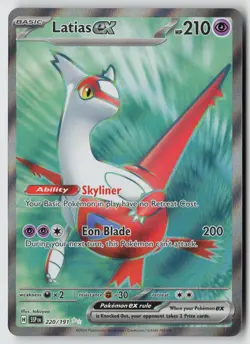 Latias ex 220/191 Ultra Rare Surging Sparks Pokemon Near Mint - Image 1