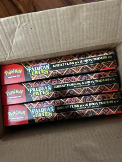 Pokemon TCG Paldean Fates Great Tusk ex Iron Threads Premium Collection Sealed - Image 3