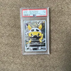 Pokemon TCG 2016 SM Promo Team Skull Pikachu #013 Full Art Holo Japanese PSA 7 - Image 1