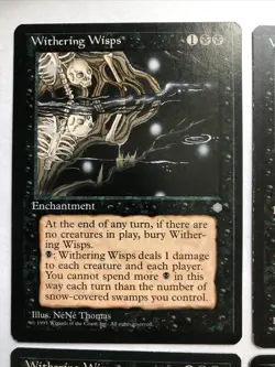 Withering Wisps X4 Ice Age Ex Condition See Pics Front Back - Image 2