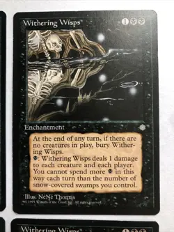 Withering Wisps X4 Ice Age Ex Condition See Pics Front Back - Image 3
