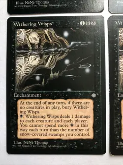 Withering Wisps X4 Ice Age Ex Condition See Pics Front Back - Image 5