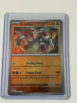 Pokemon Groudon Holo Master Ball Pattern 049/131 - Prismatic Evolutions - NM - Image 1