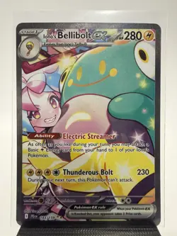 Pokemon Iono's Bellibolt EX SIR 183/159 Sv09 Full Art Holo (READ DESCRIPTION) - Image 1