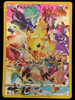 Pikachu (Secret) (160/159) SWSH: Crown Zenith Pokemon NM - Image 1