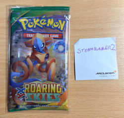 Pokemon XY Roaring Skies Sealed & Sleeved Booster Pack - Deoxys - Image 1