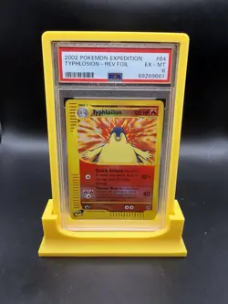 PSA 6 Pokemon TYPHLOSION Reverse Holo Rare 2002 Expedition #64/165 WOTC - Image 1