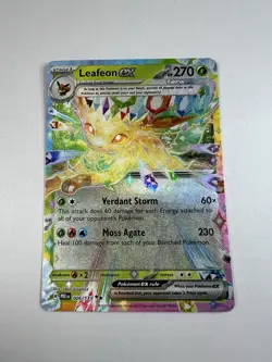Leafeon Ex 006/131 Double Rare Holo Pokemon Prismatic Evolutions- NM - Image 2