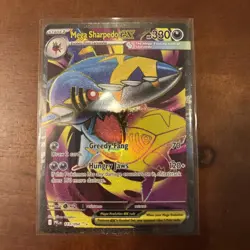 Mega Sharpedo Ex 113/94 Full Art Ultra Rare Holo Pokemon Phantasmal Flames - Image 3