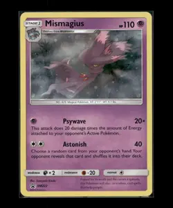 POKEMON MISMAGIUS SM222 BLACK STAR PROMO COSMOS HOLOFOIL NM - Image 1