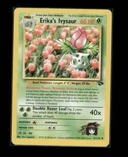 Erika's Ivysaur 41/132 Unlimited Uncommon Gym Challenge Pokemon English LP - Image 1
