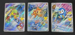 2026 Pokemon First Partner Illustration Collection Sinnoh Starters Set - Image 1