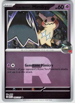 TEAM ROCKET'S MIMIKYU (TEAM ROCKET REVERSE HOLO) 097/217 - ASCENDED HEROES - NM - Image 1