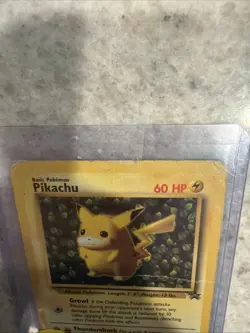 Pokemon TCG Pikachu Wizards Black Star Promos Regular Rare COOKED DAMAGED - Image 2