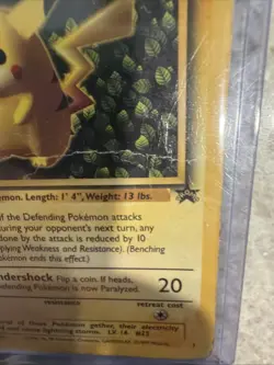 Pokemon TCG Pikachu Wizards Black Star Promos Regular Rare COOKED DAMAGED - Image 3