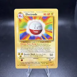 Pokemon: Electrode #21/102 Rare Base Set WOTC 1999 Non-holo Vintage LP -j - Image 1