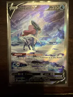 Pokemon Suicune v GG38/GG70 Crown Zenith Ultra Rare Holo NM/Mint Condition - Image 1