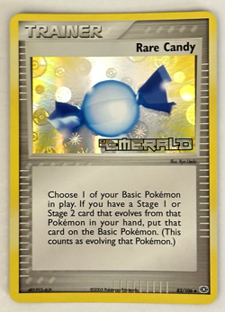 Pokemon Rare Candy 83/106 Stamped Emerald Reverse Holo LP+/NM- - Image 1