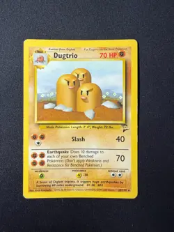 Dugtrio - 1999 Pokemon Base Set 2 Unlimited - 023/130 - LP - Image 1